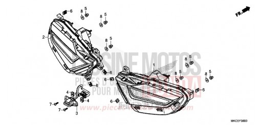 REAR COMBINATION LIGHT GL1800K de 2019